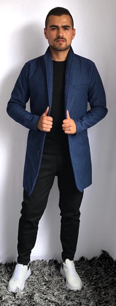 Gabán paño cuelo bajo hombre Italia